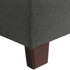 Wohnen Graue Möbel|Braune Möbel*Hocker in Anthrazit und Nussbaum Braun - Classimo