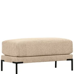 Wohnen Barhocker|Hocker*Hocker in Beigegrau mit Schwarz - Paola