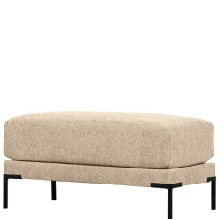 Wohnen Barhocker|Hocker*Hocker in Beigegrau mit Schwarz - Paola