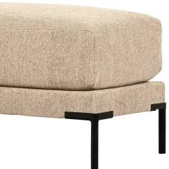 Wohnen Barhocker|Hocker*Hocker in Beigegrau mit Schwarz - Paola