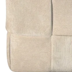 Wohnen Hocker Pouf in Beige Cordbezug - Salvita III