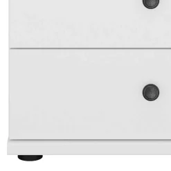 Wohnen Weiße Möbel|Landhausmöbel*Hohe Kommode mit vier Schubladen - Flinn