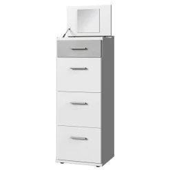 Wohnen Schminktische*Hohe Schminkkommode mit Spiegel im Deckel - Orsidio