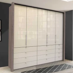 Wohnen Hoher Schlafzimmer-Kleiderschrank mit zwölf Schubladen - Lavista