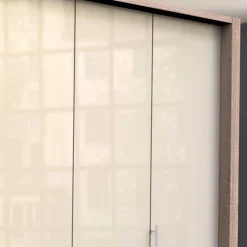 Wohnen Hoher Schlafzimmerschrank 2-türig & 4 Schubladen - Rativian