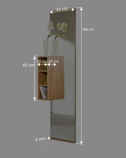 Wohnen Hoher Spiegel Wislama mit Regalelement