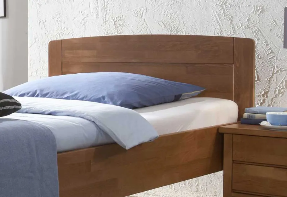 Wohnen Hohes Bett Florentina aus Buche Massivholz