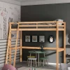 Kinder Wohnen Hohes Hochbett aus Kiefer Massivholz - Usavina