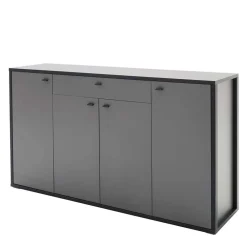 Wohnen Hohes Sideboard in Grau & Anthrazit - Ridona