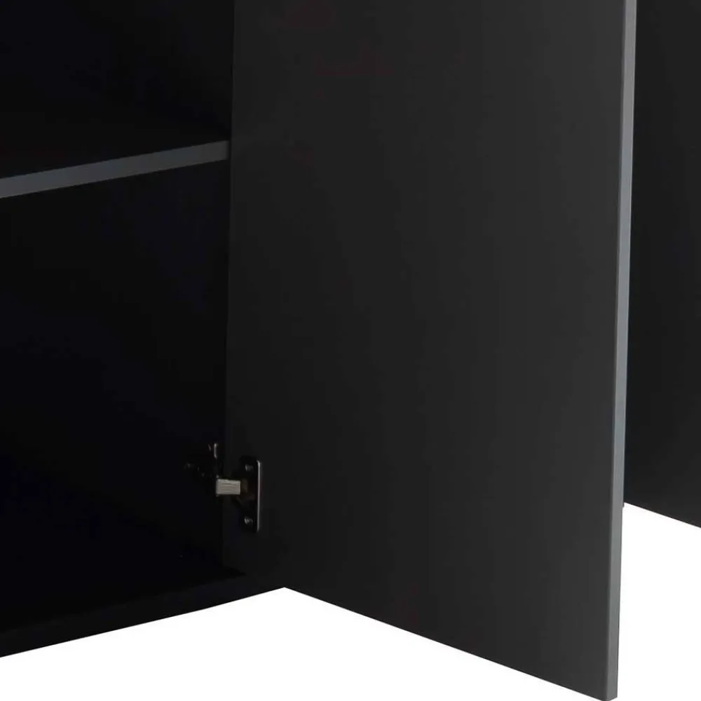 Wohnen Hohes Sideboard in Grau & Anthrazit - Ridona