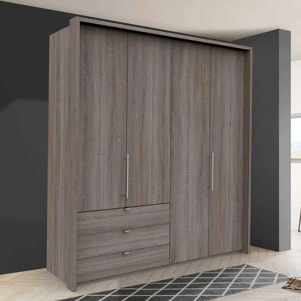 Wohnen Jugendzimmerschränke*Holz Dekor Schlafzimmerschrank mit Falttüren - Crenba