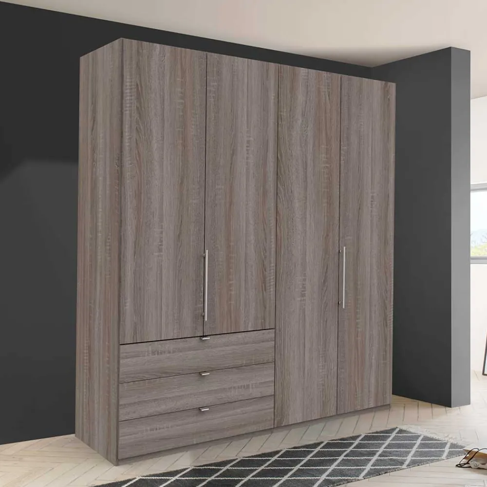 Wohnen Jugendzimmerschränke*Holz Dekor Schlafzimmerschrank mit Falttüren - Crenba