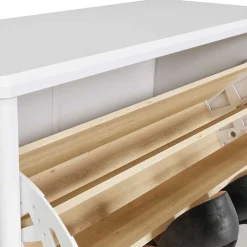 Wohnen Garderoben|Garderoben*Holz Dielenmöbel in Weiß gewachst - Oranias (vierteilig)