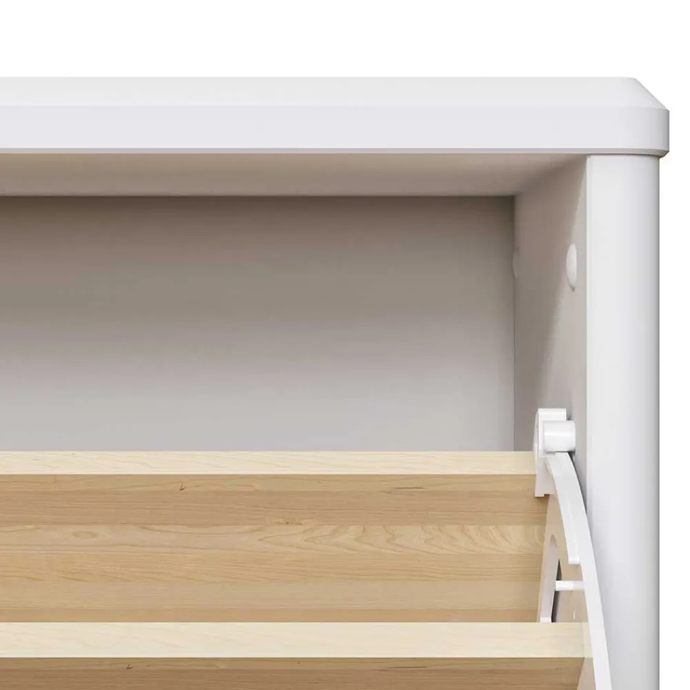 Wohnen Garderoben|Garderoben*Holz Dielenmöbel in Weiß gewachst - Oranias (vierteilig)