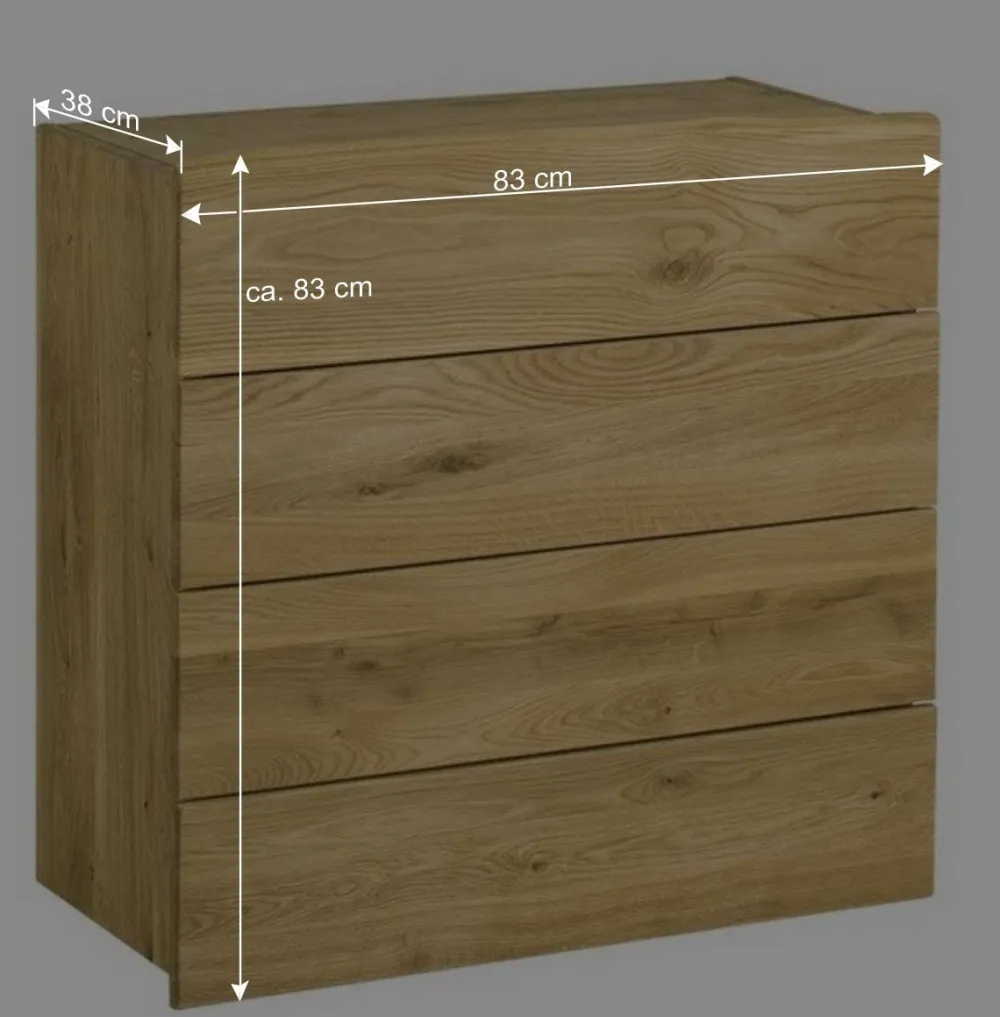 Wohnen Holz Garderoben Set aus Eiche - Avidora (vierteilig)