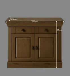 Wohnen Holz Kommode Piatra im Landhaus Design