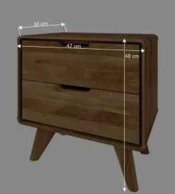 Wohnen Kommoden|Nachttische*Holz Nachtkommode aus Wildeiche - Eavy