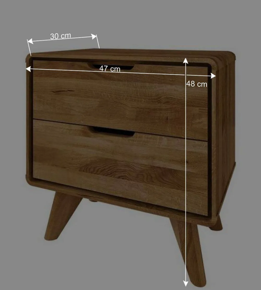 Wohnen Kommoden|Nachttische*Holz Nachtkommode aus Wildeiche - Eavy