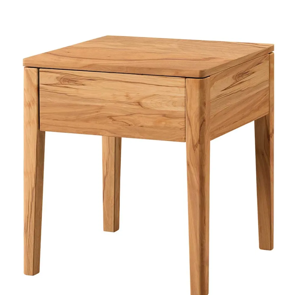 Wohnen Holz Nachttisch aus Wildbuche massiv - Emjana