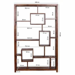 Wohnen Holz Raumteilerregal Hoslo extravagant gestaltet