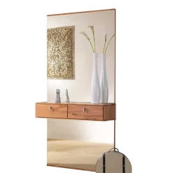 Wohnen Spiegel|Flurspiegel*Holz Spiegel Coestra mit Ablage