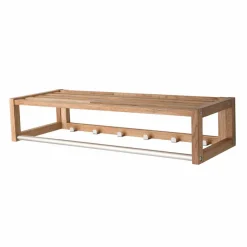 Wohnen Bürogarderoben|Garderoben*Holz Wand-Garderobe aus geölter Eiche - Helvana