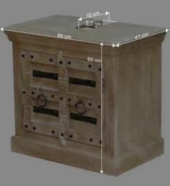 Wohnen Holz Waschbeckenschrank im Shabby Chic Stil - Abid