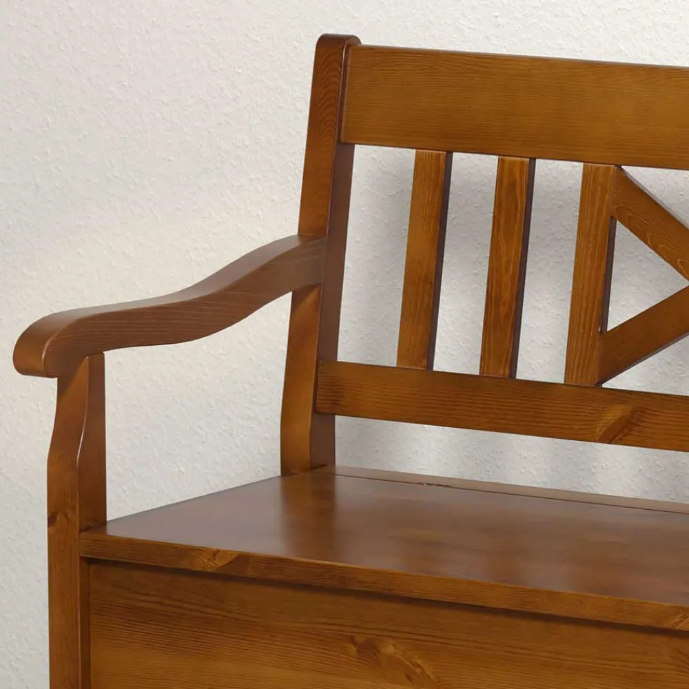 Wohnen Holzbank Bistrita mit Truhe