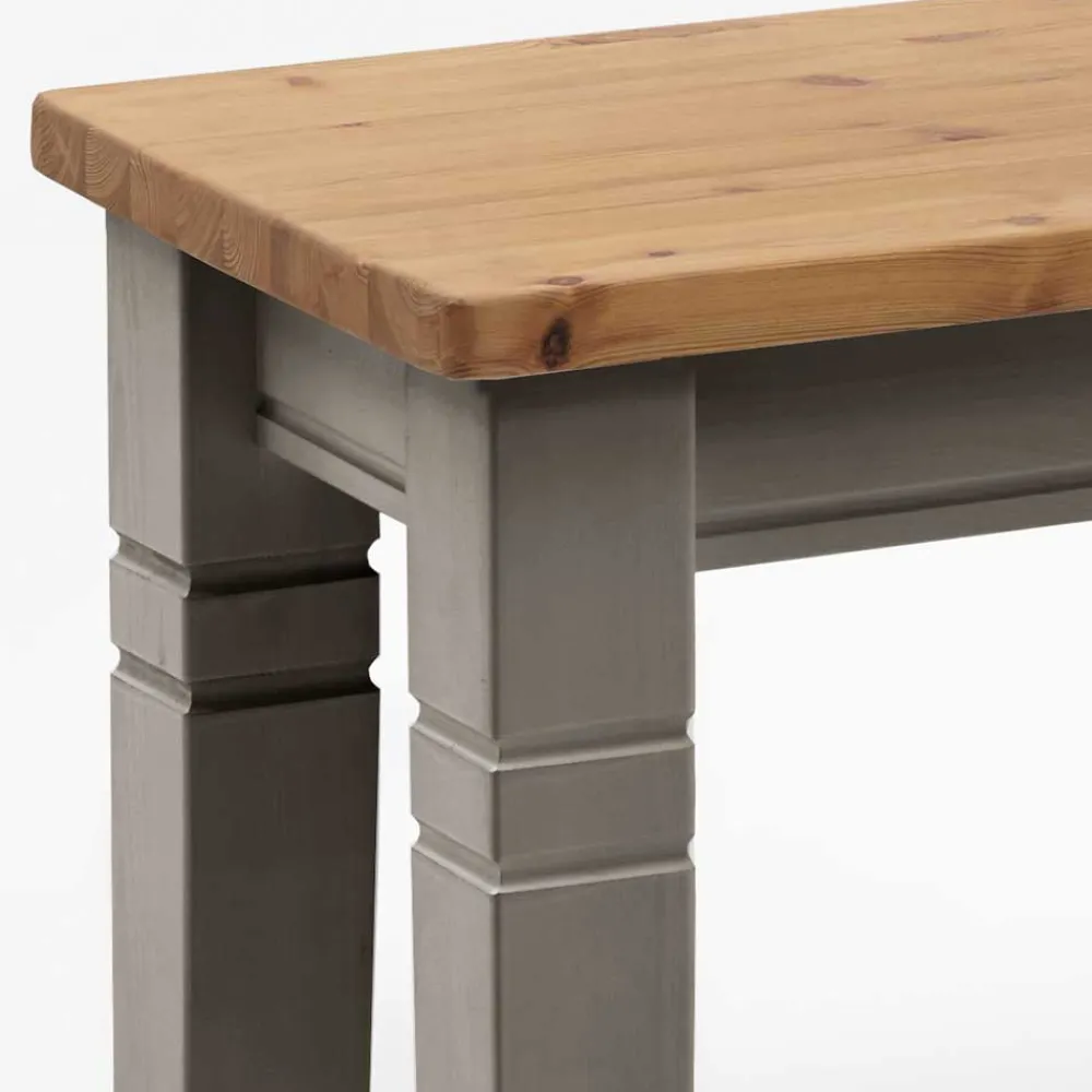 Wohnen Sitzbank|Küchenbänke*Holzbank Cempino in Grau Kiefer massiv