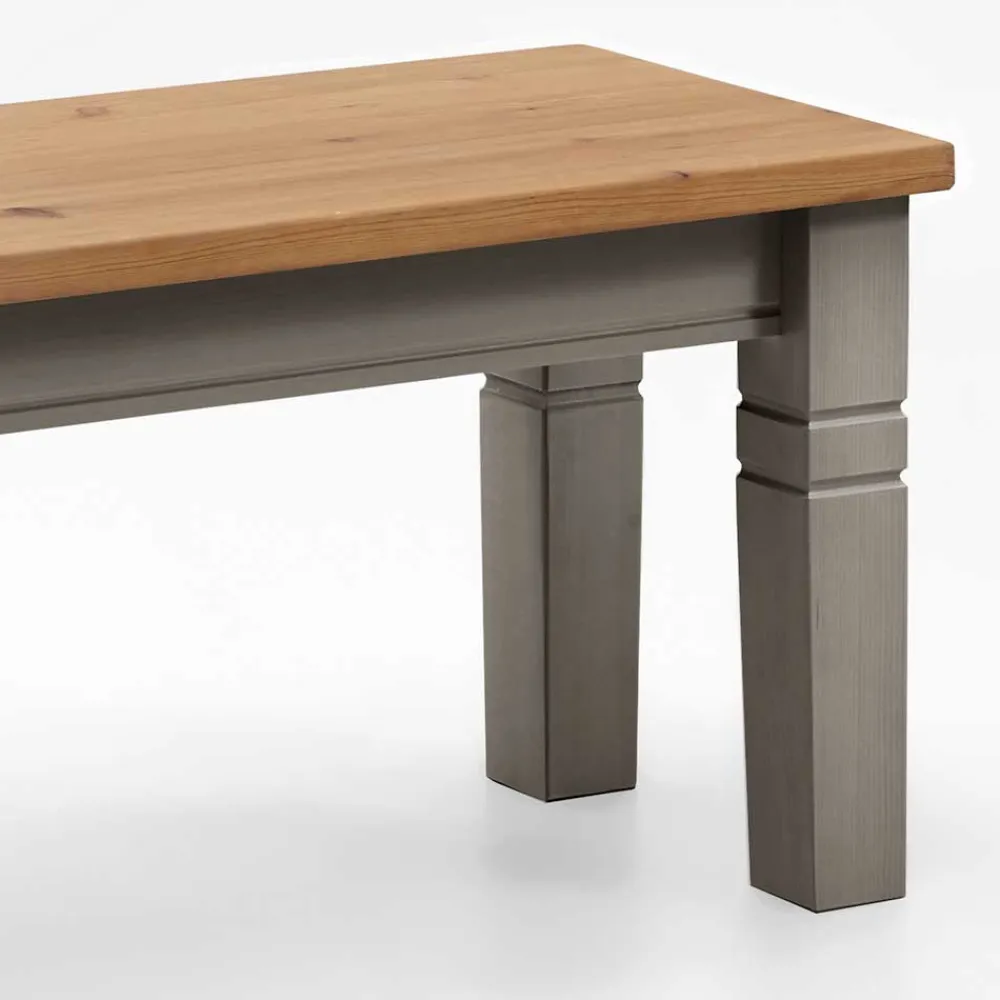 Wohnen Sitzbank|Küchenbänke*Holzbank Cempino in Grau Kiefer massiv