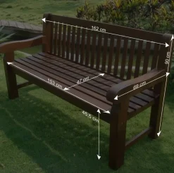 Wohnen Gartenbänke*Holzbank Vanessa für Garten