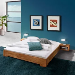 Wohnen Holzbett Arzoo ohne Kopfteil