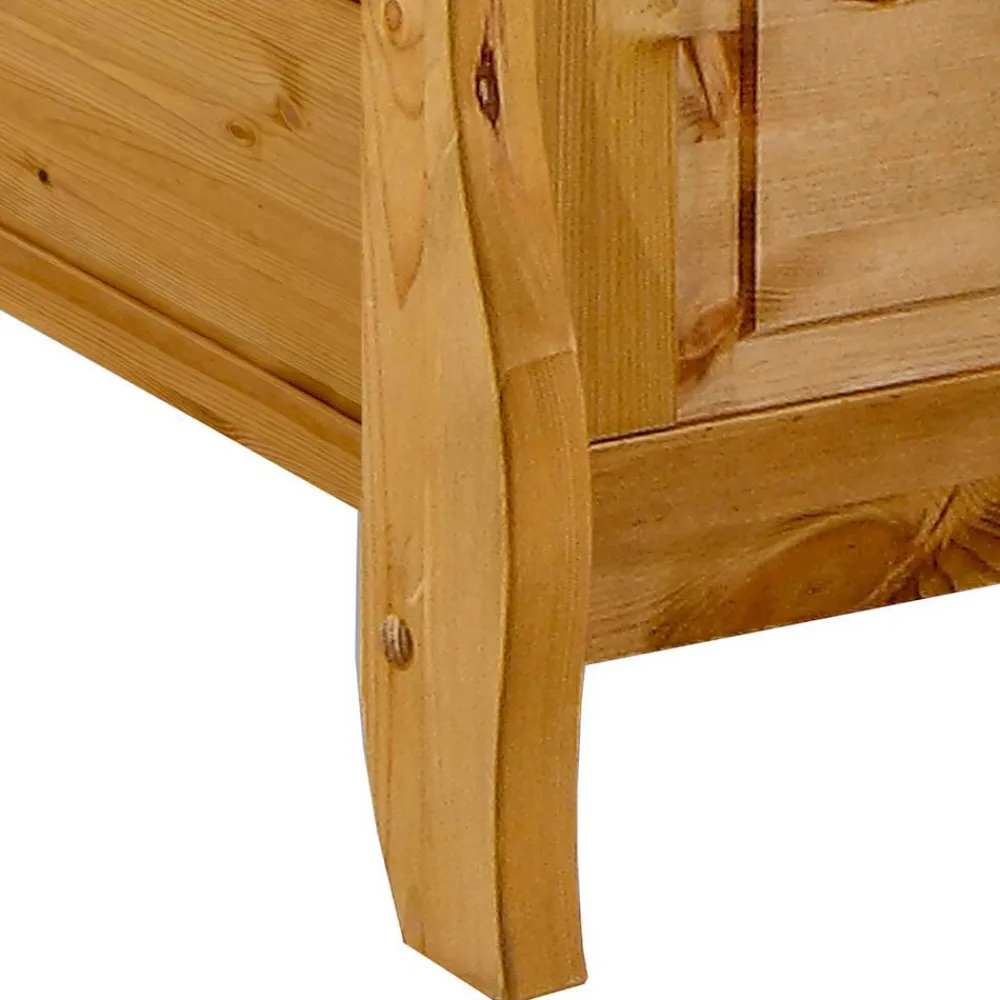 Wohnen Holzbett Corabia mit Nachtkommoden (dreiteilig)