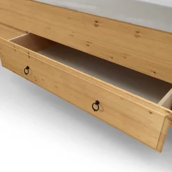 Wohnen Holzbett Corabia mit Nachtkommoden (dreiteilig)