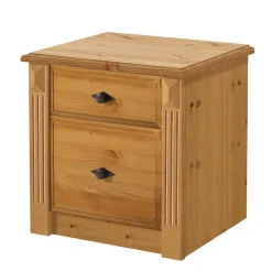 Wohnen Holzbett Corabia mit Nachtkommoden (dreiteilig)