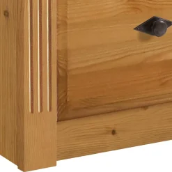 Wohnen Holzbett Corabia mit Nachtkommoden (dreiteilig)