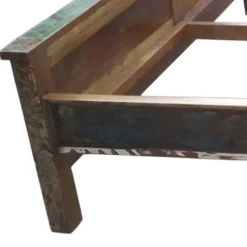 Wohnen Holzbett Jamaica in Braun Bunt