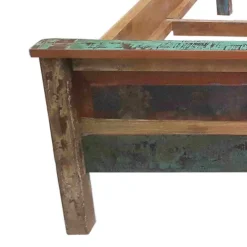 Wohnen Holzbett Jamaica in Braun Bunt