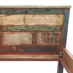 Wohnen Holzbett Jamaica in Braun Bunt