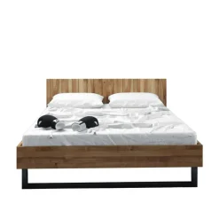 Wohnen Schwarze Möbel|Naturholzmöbel*Holzbett Manzey aus Wildeiche Massivholz