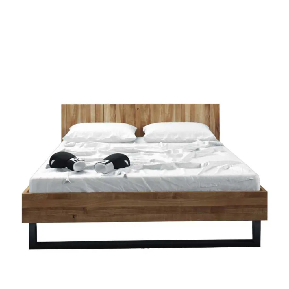 Wohnen Schwarze Möbel|Naturholzmöbel*Holzbett Manzey aus Wildeiche Massivholz