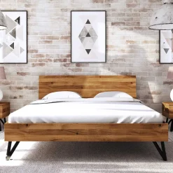 Wohnen Holzbett mit Überlänge 220 cm - Mandirov