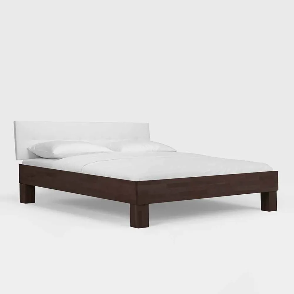 Wohnen Holzbett Valdis in Buche Wenge massiv