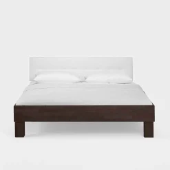 Wohnen Holzbett Valdis in Buche Wenge massiv