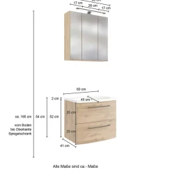 Wohnen Holzdekor Badausstattung Möbel - Arazony (dreiteilig)