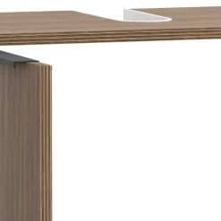 Wohnen Glasmöbel|Badezimmer Komplett*Holzdekor Badeinrichtung in Eiche Dunkel - Ucaida (vierteilig)