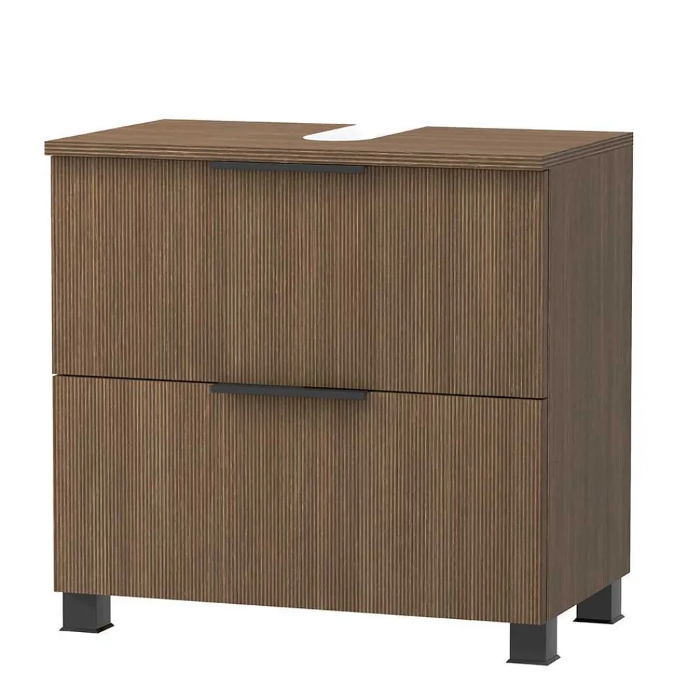 Wohnen Badezimmer Komplett*Holzdekor Badezimmer-Möbel Set - Ucaida (dreiteilig)