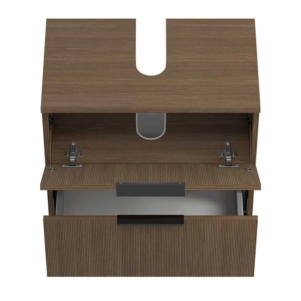 Wohnen Badezimmer Komplett*Holzdekor Badezimmer-Möbel Set - Ucaida (dreiteilig)