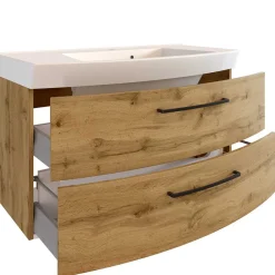 Wohnen Badezimmer Komplett*Holzdekor Badezimmermöbel Kombi - Arazony (vierteilig)