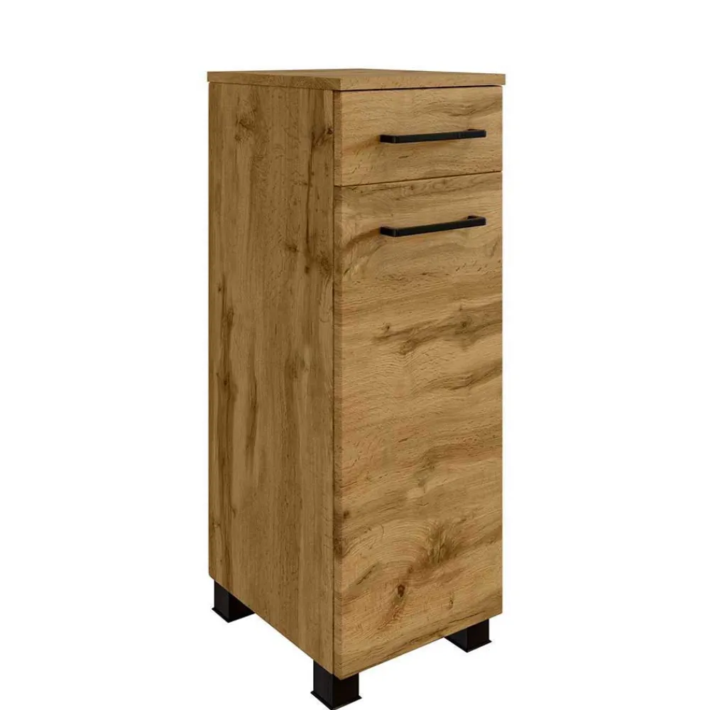 Wohnen Badezimmer Komplett*Holzdekor Badezimmermöbel Kombi - Arazony (vierteilig)